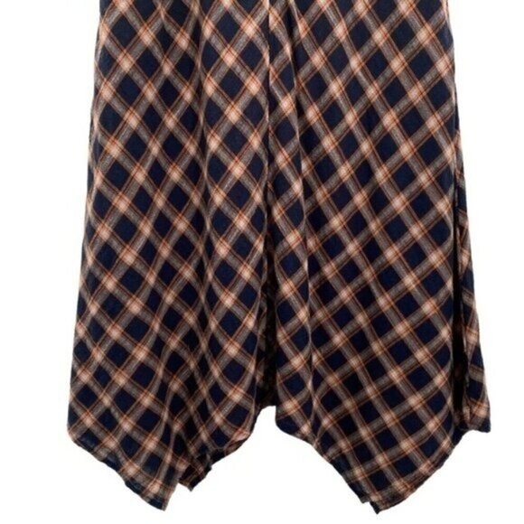 Sundance Town & Country Asymmetrical Plaid Midi Dress - Picture 7 of 14